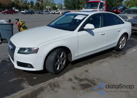 2009 Audi A4 2.0T Premium from USA, damaged, VIN WAUJF78K49N046297
